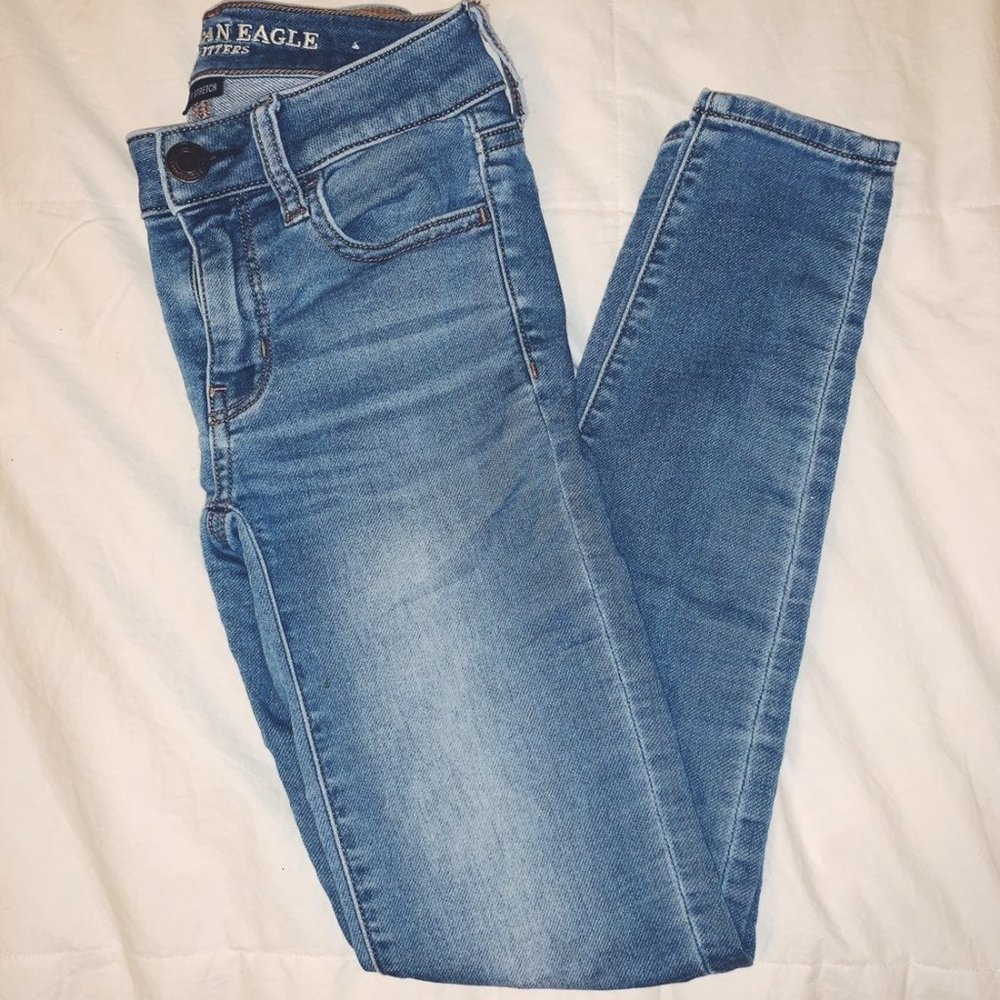 american eagle super stretch jeans